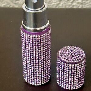 Purple Crystal Rhinestone Perfume Case